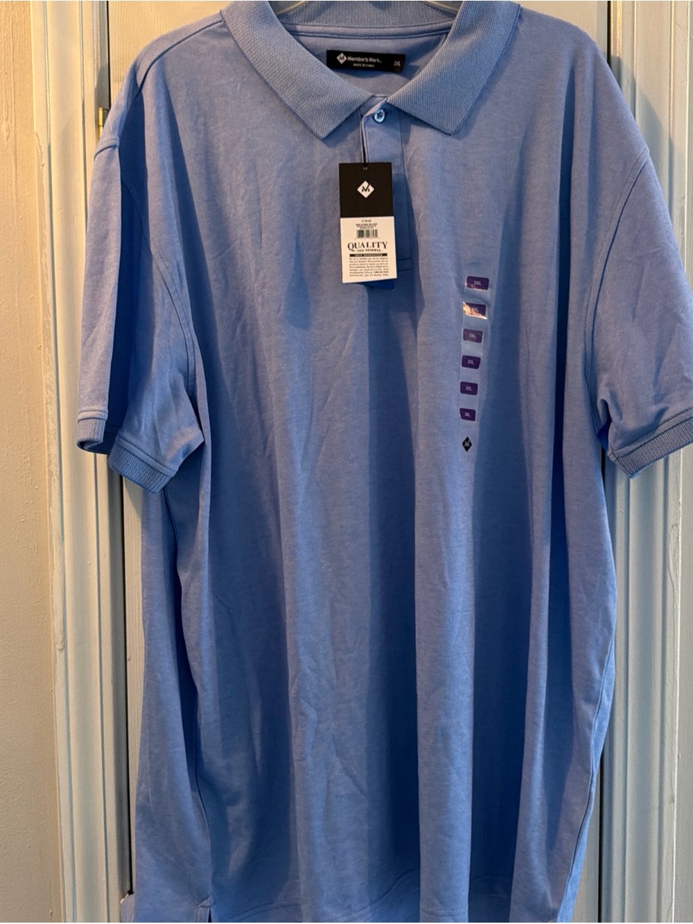 Member’s Mark Men's Polo Shirt - Light Blue